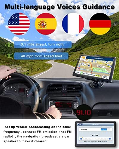 N700 GPS Navigator for Car Truck RV 2025,Truck GPS Commercial Drivers,Trucker GPS for semi Truck,Free Lifetime Maps Updates,7 inch Touchscreen,Custom Truck Routing,Driver Alerts - Image 3