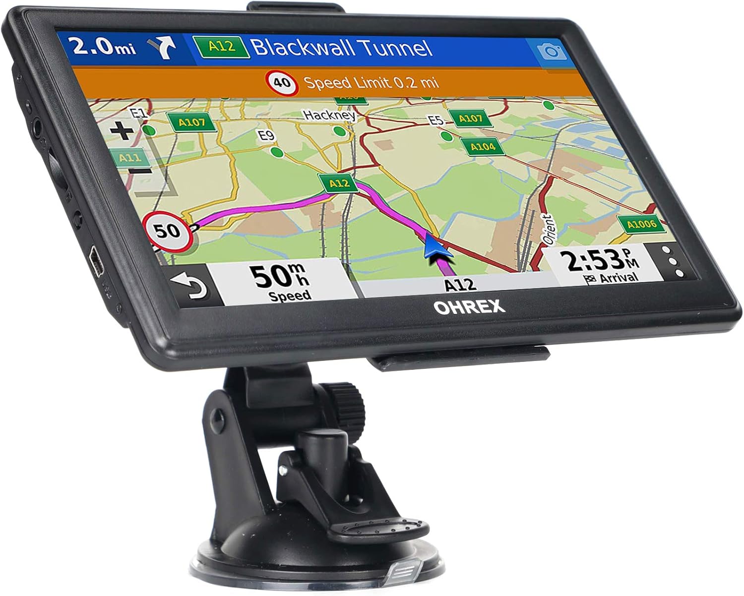 N700 GPS Navigator for Car Truck RV 2025,Truck GPS Commercial Drivers,Trucker GPS for semi Truck,Free Lifetime Maps Updates,7 inch Touchscreen,Custom Truck Routing,Driver Alerts - Image 9